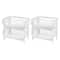 Iris® White Jumbo Stacking Basket, 4 Pack